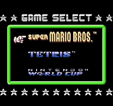 Super Mario Bros. + Tetris + Nintendo World Cup (Europe) (Rev 1) screen shot game playing